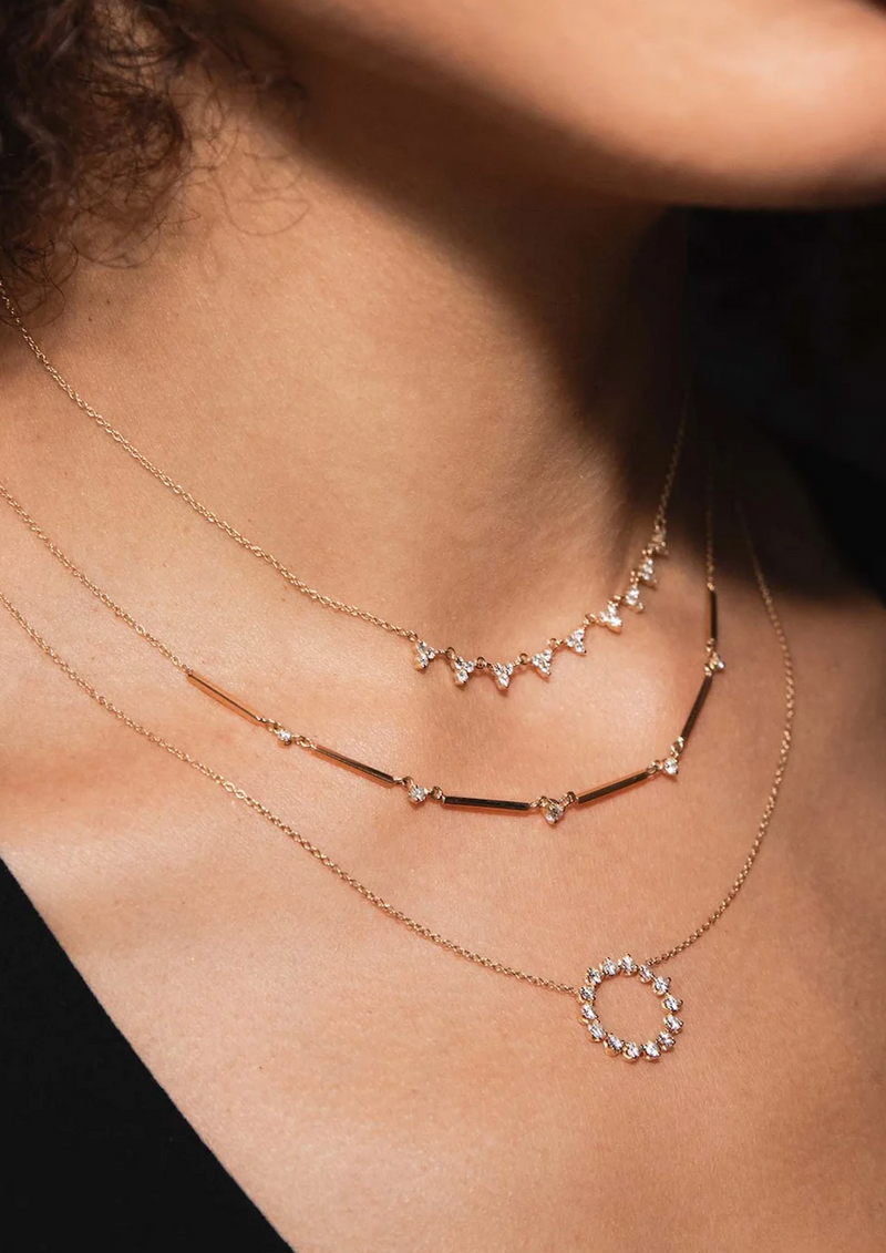 Zoe Chicco 14k Diamond Circle Neckalce1