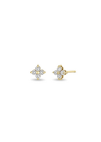 Zoe Chicco 14k Diamond Quad Studs