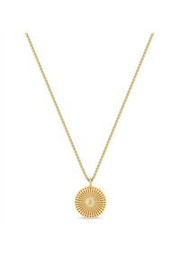 Zoe Chicco 14k Sunbeam Medallion Necklace