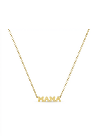 Zoe Chicco 14k Itty Bitty MAMA Necklace