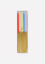 Gold Dipped Rainbow Mix Candles