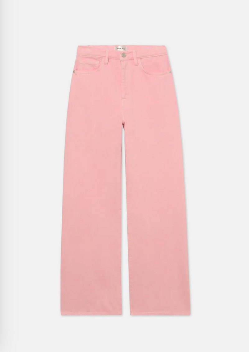 FRAME Le Jane Wide Leg Crop Dusty Pink