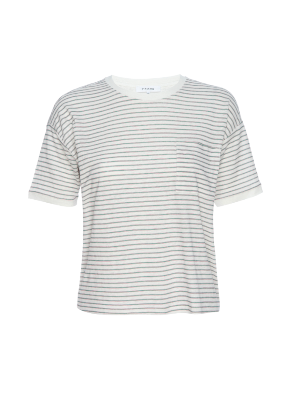 FRAME Pocket Crew Green Multi