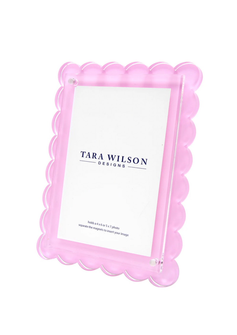 Pastel Pink Scallop Frame