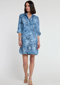 Charlotte 3/4 Sleeve Flower Print Dress
