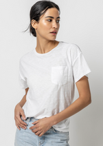 Short Sleeve Pocket Tee White