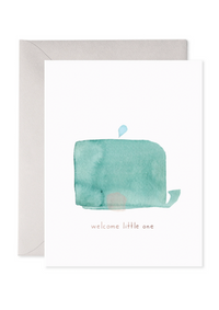 Welcome Little One Whale Card