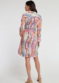 Kathleen Brushstroke Print Dress
