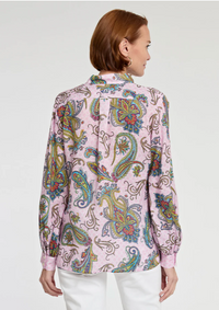 Billie Linen Paisley Print Top