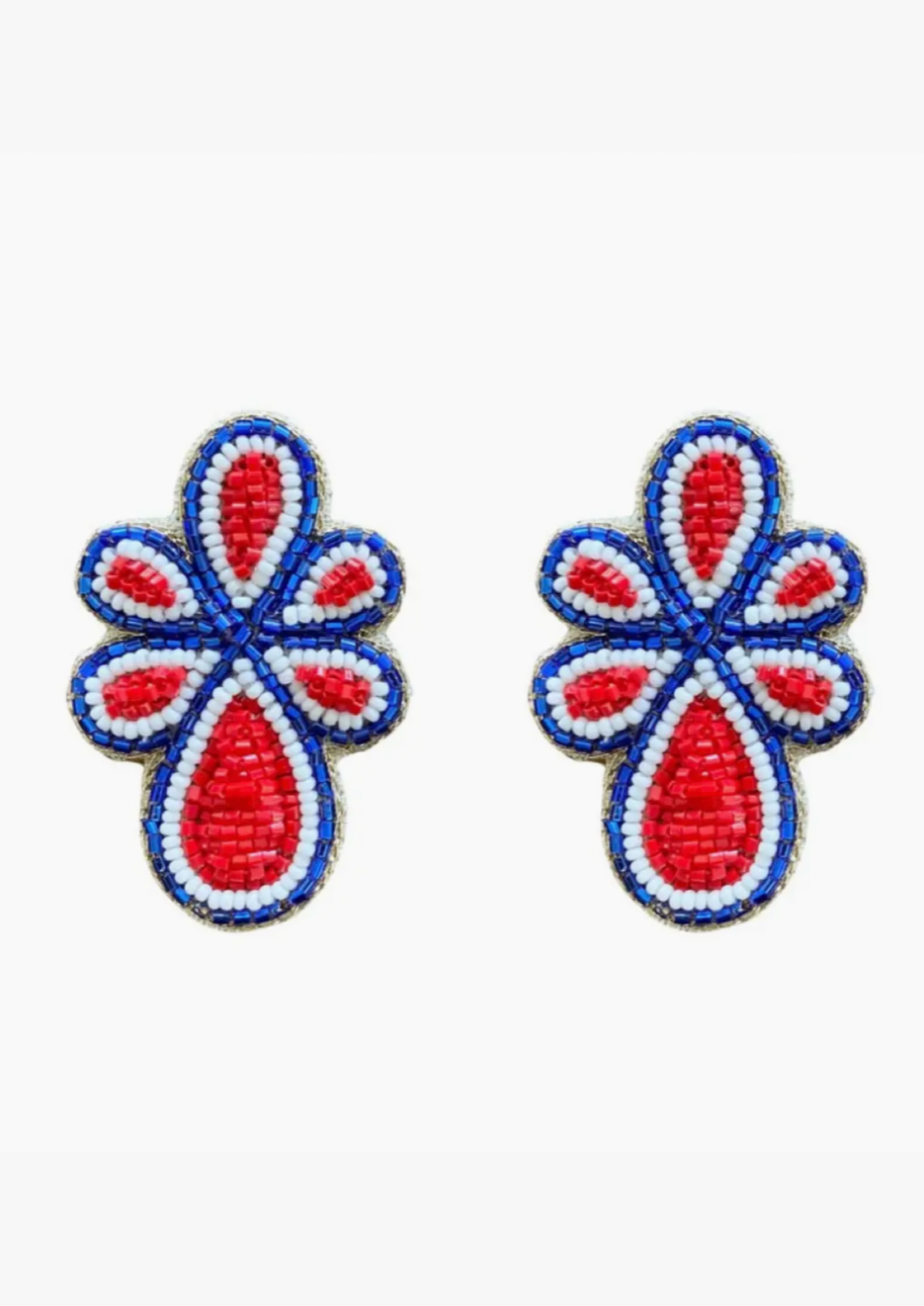 Mercer Earrings Red, White & Blue