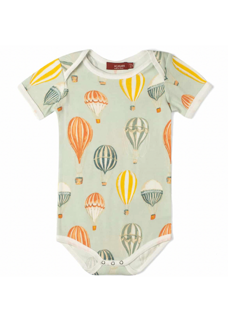 Vintage Balloons Organic Cotton Short Sleeve One Piece