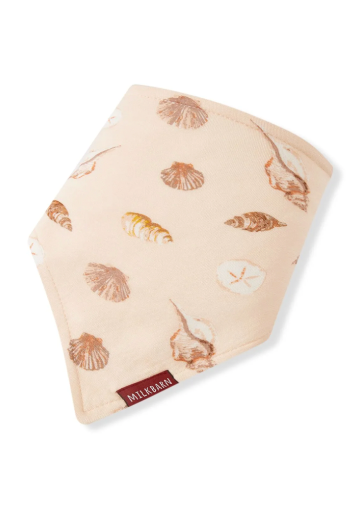 Bamboo Kerchief Bib Seashells