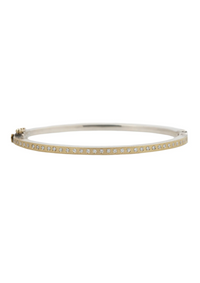 Rene Escobar Adam Gold & Silver Diamond Bangle