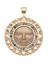 Jane Win Strong Blazing Sun Coin Pendant