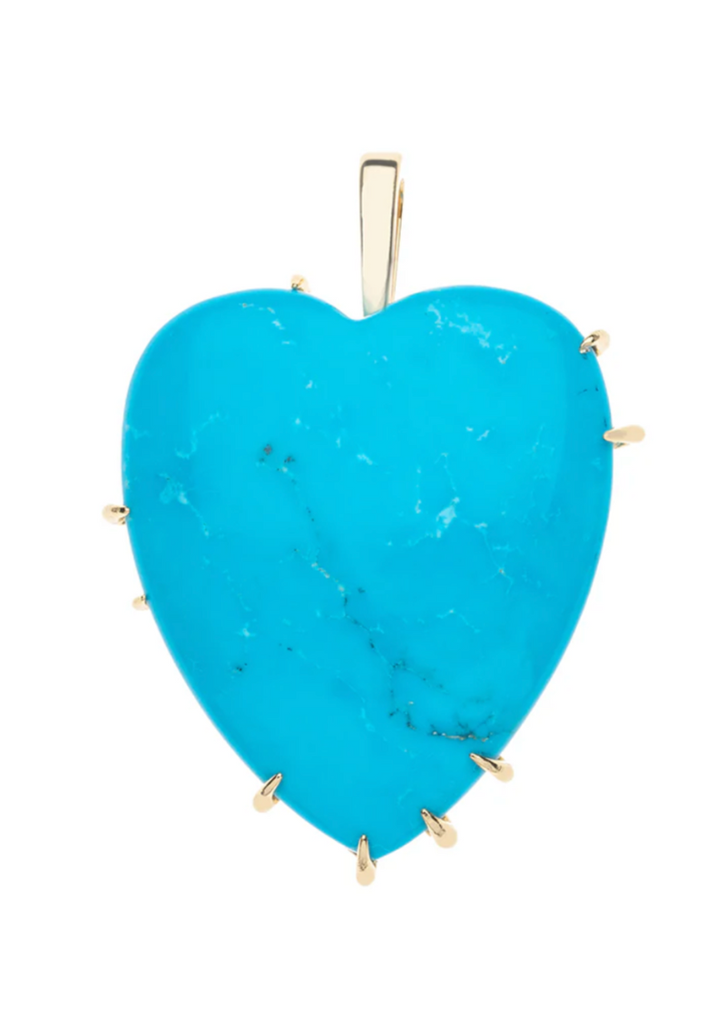 Jane Win Carry Your Heart Turquoise Pendant