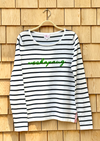 Weekapaug Striped Cotton Sweater