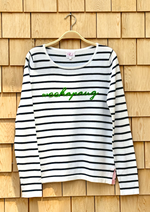 Weekapaug Striped Cotton Sweater