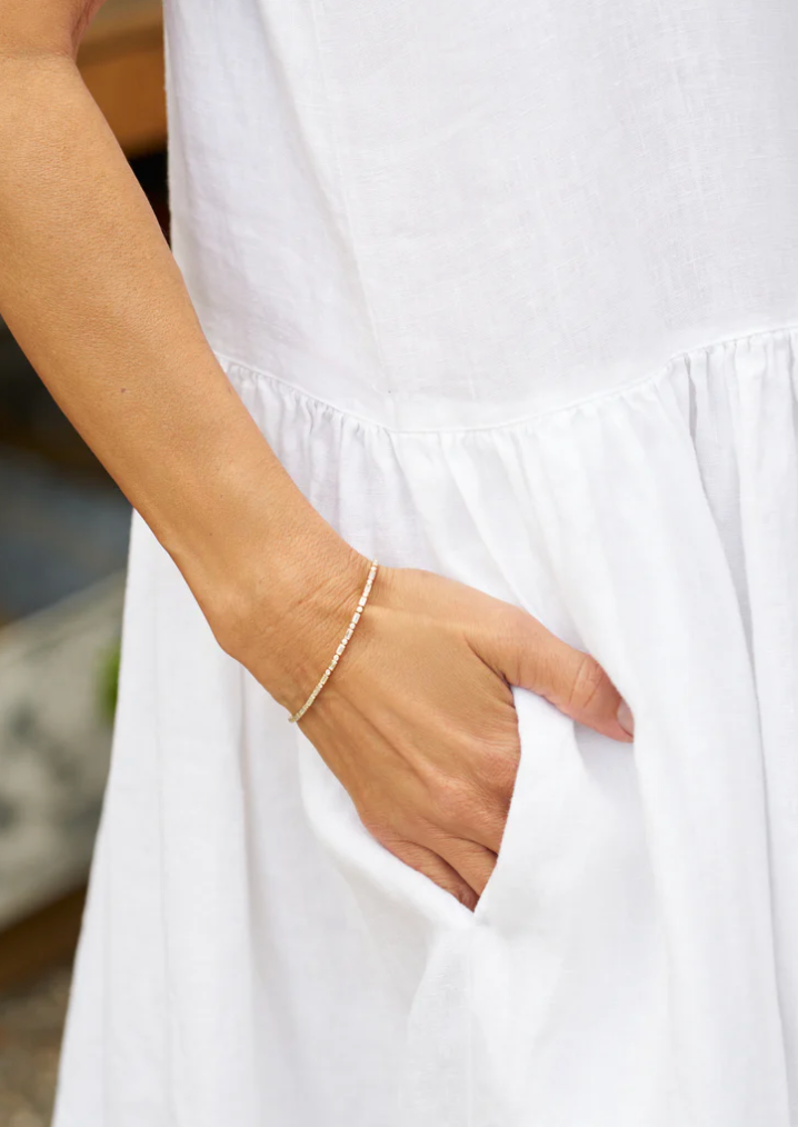 F&E Daphne Dress White