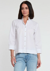 Dora 3/4 Sleeve Cotton Pleated Shirt