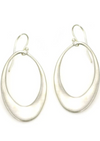 Sterling Large Open Oval Earrings