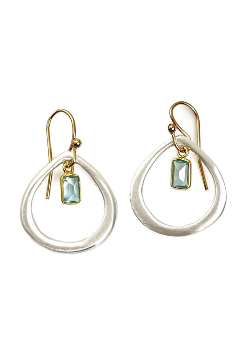 Sterling & Vermeil Hydro Quartz Drop Earrings