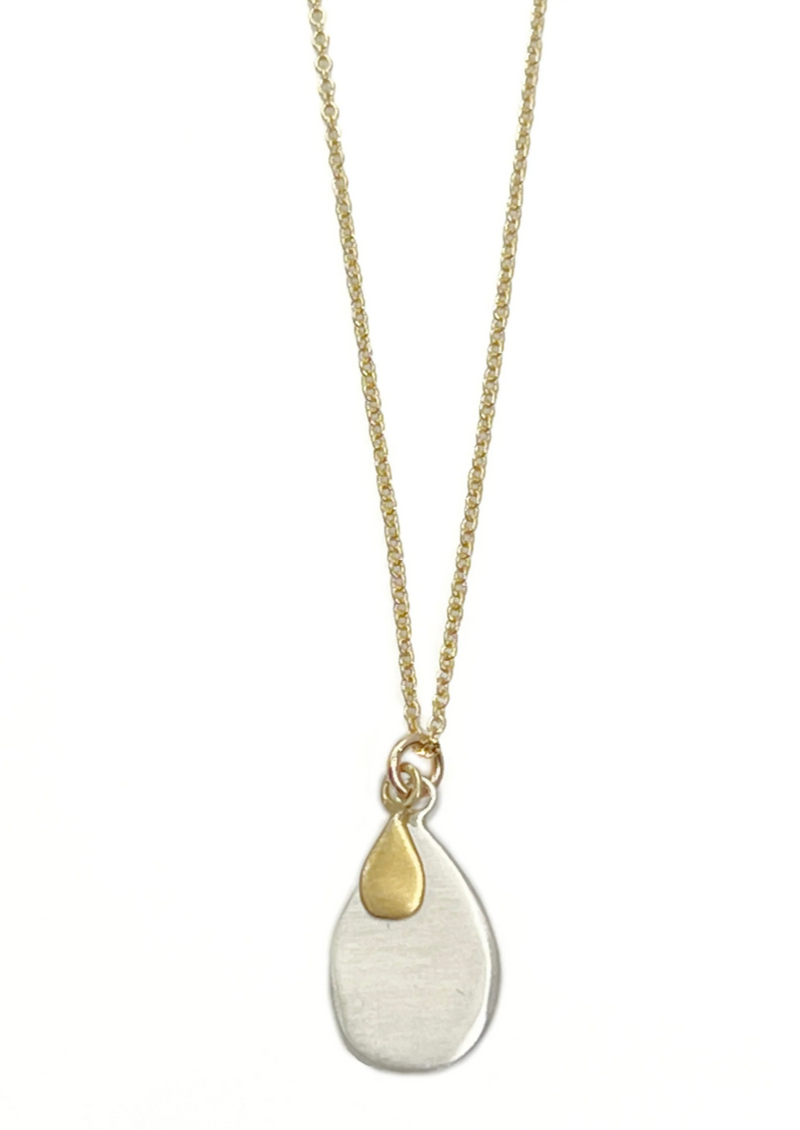 Sterling & Vermeil Double Drops Necklace