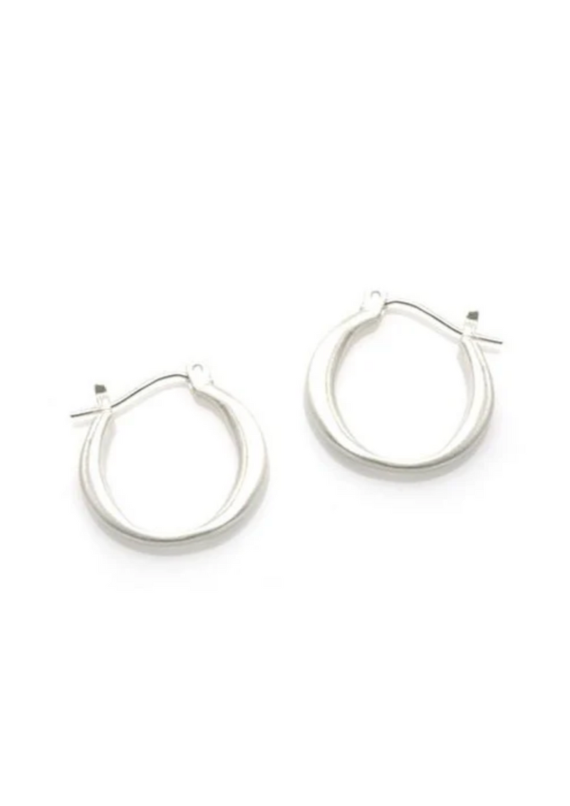 Sterling Small Round Hoops