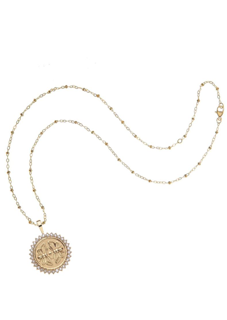 Jane Win Sisters Petite Embellished Pendant