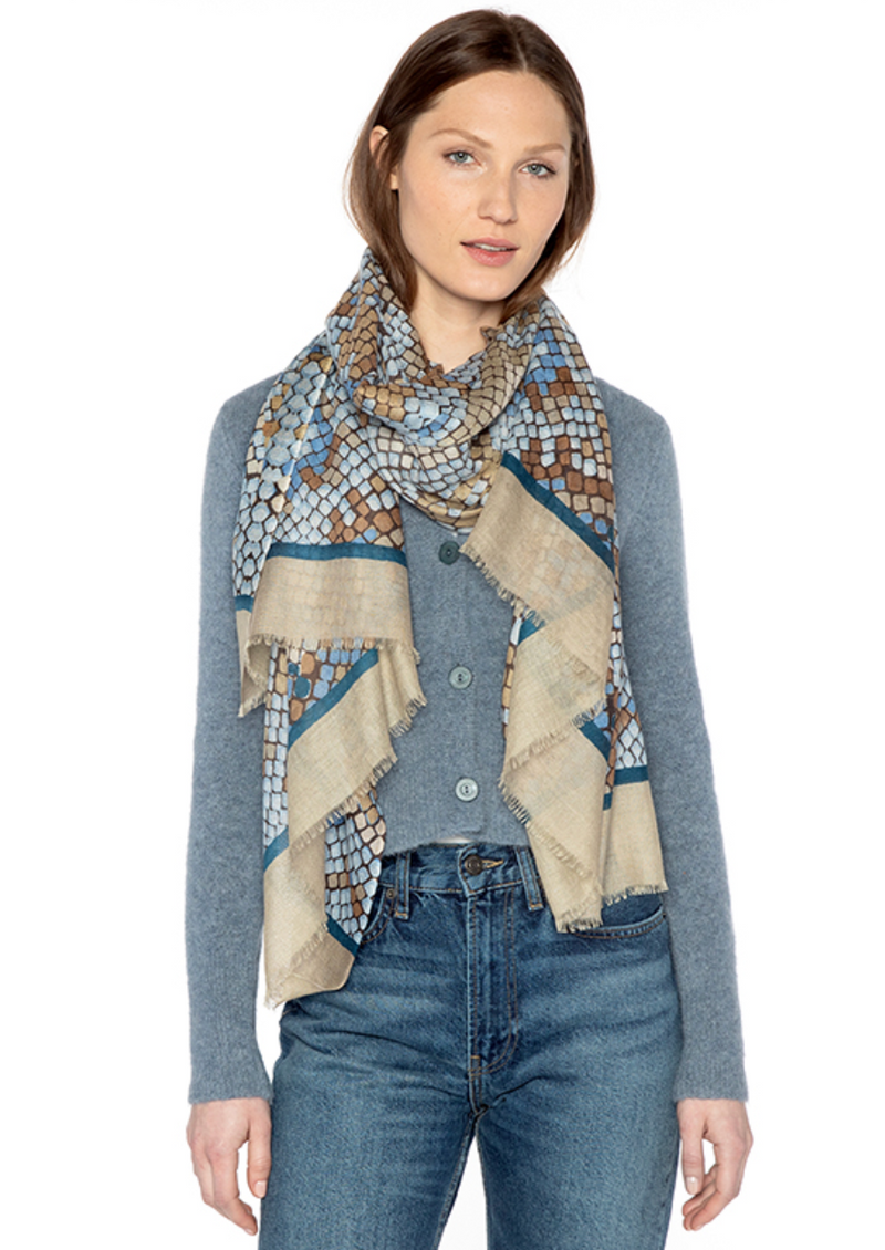 Kinross Geo Skin Print Scarf