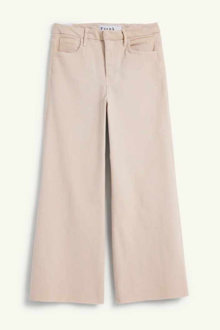 F&E Galway Sand Wide Leg Jean