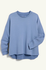 F&E Anna Long-Sleeve Capelet Blueberry