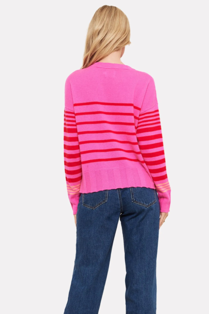 Brodie Callie Cable Stripe Jumper