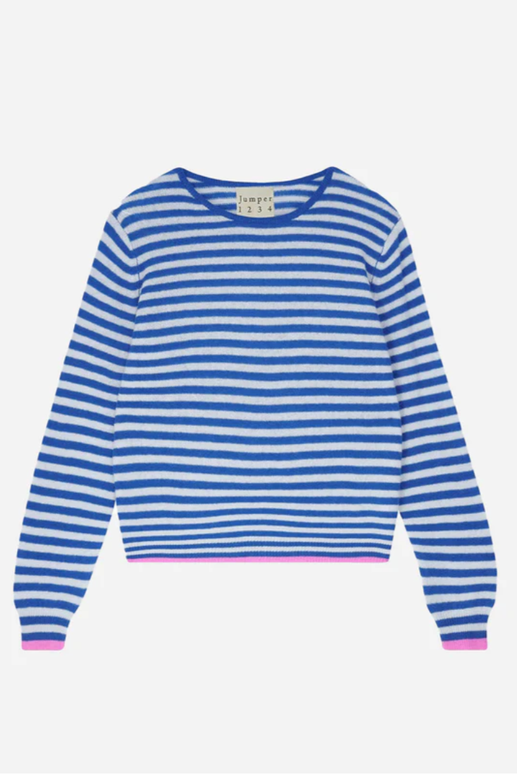 Jumper 1234 Tipped Little Stripe Crew