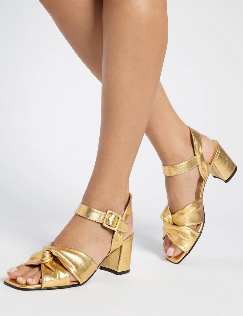 Penelope Chilvers Infinity Metallic Sandals