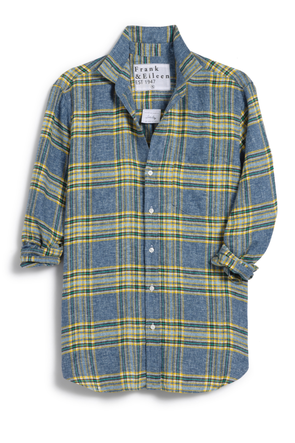 F&E Joedy Yellow & Blue Plaid Shirt
