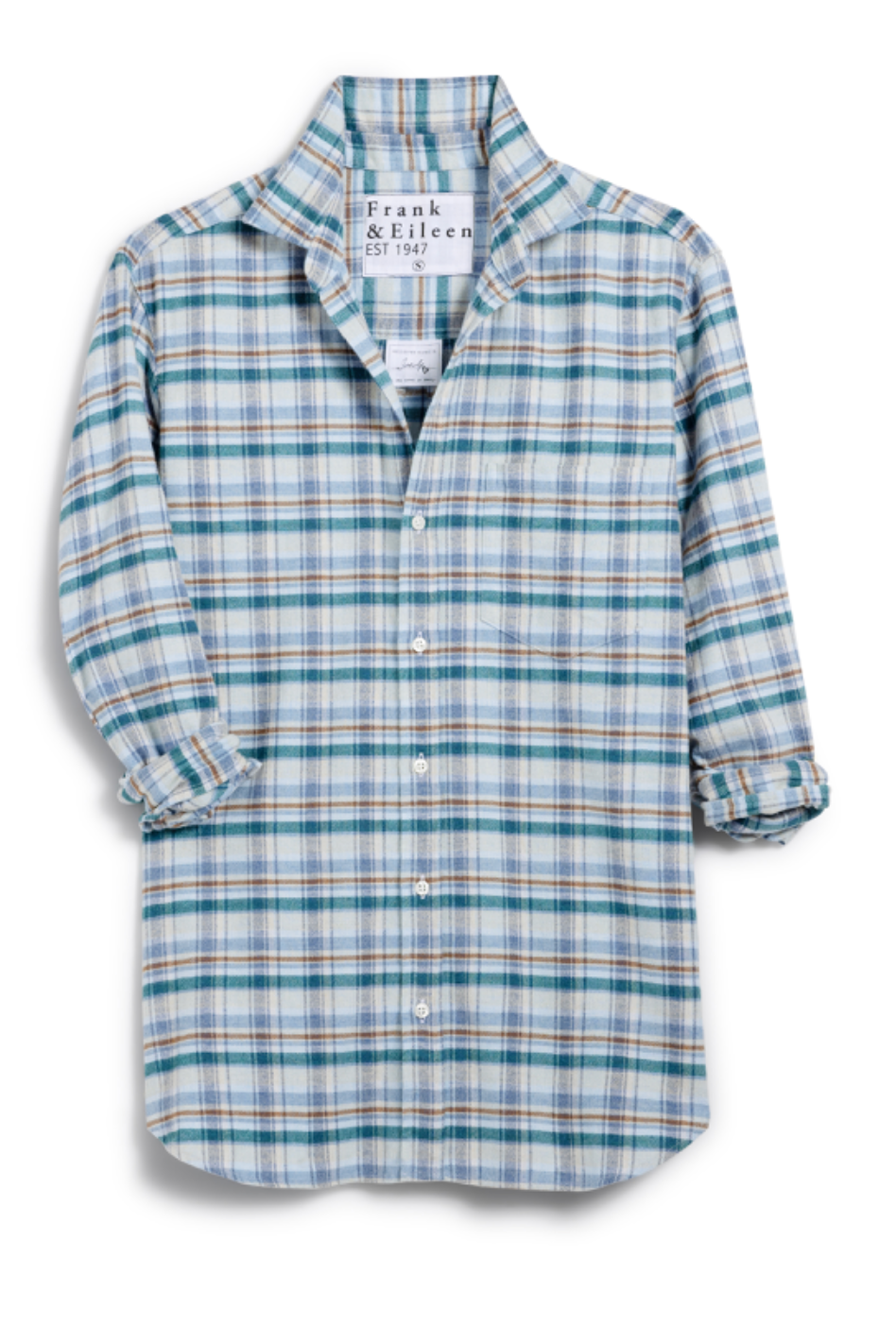 F&E Joedy Cream, Green & Blue Plaid