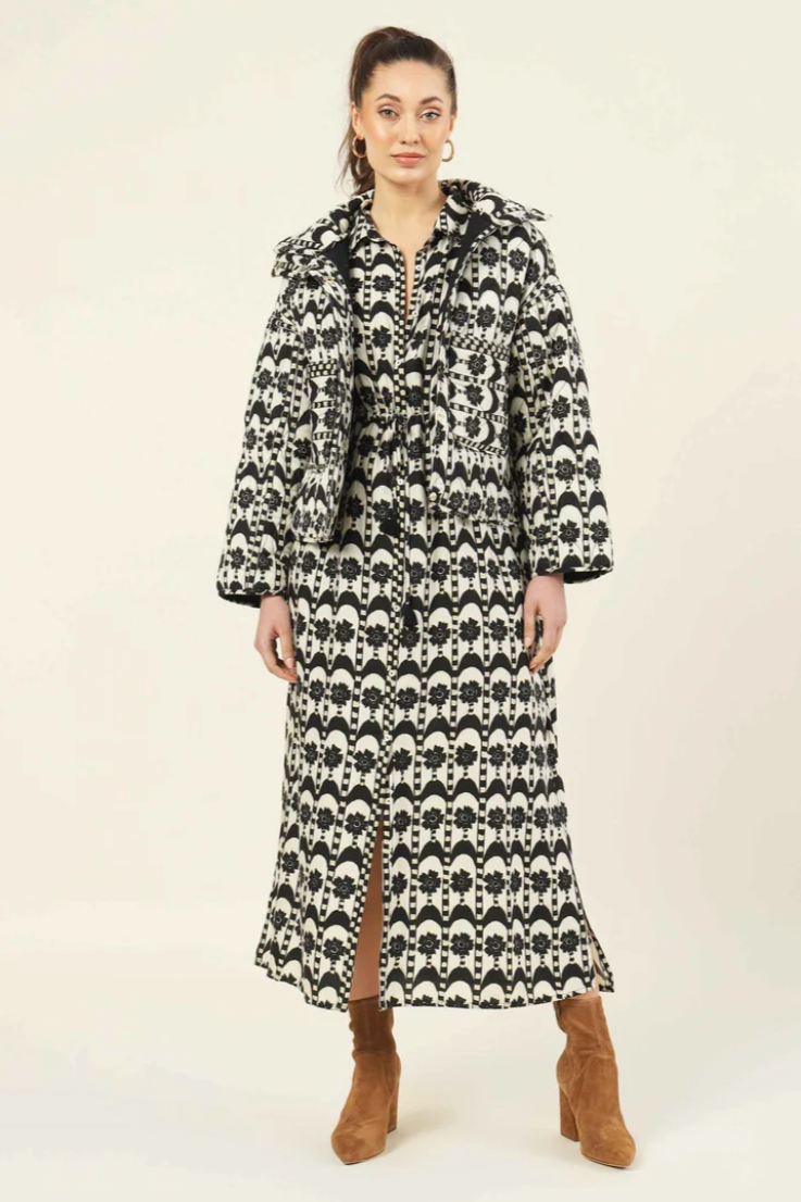 Karima Black & White Jacket