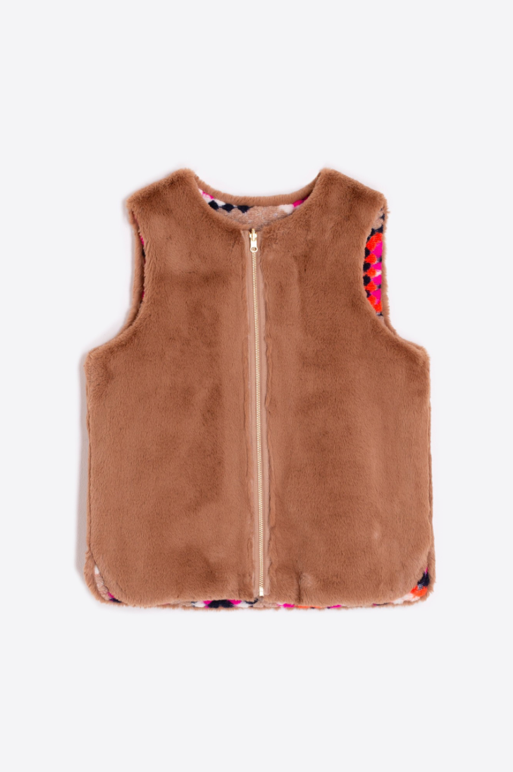 Vilagallo Naomi Reversible Crochet Vest