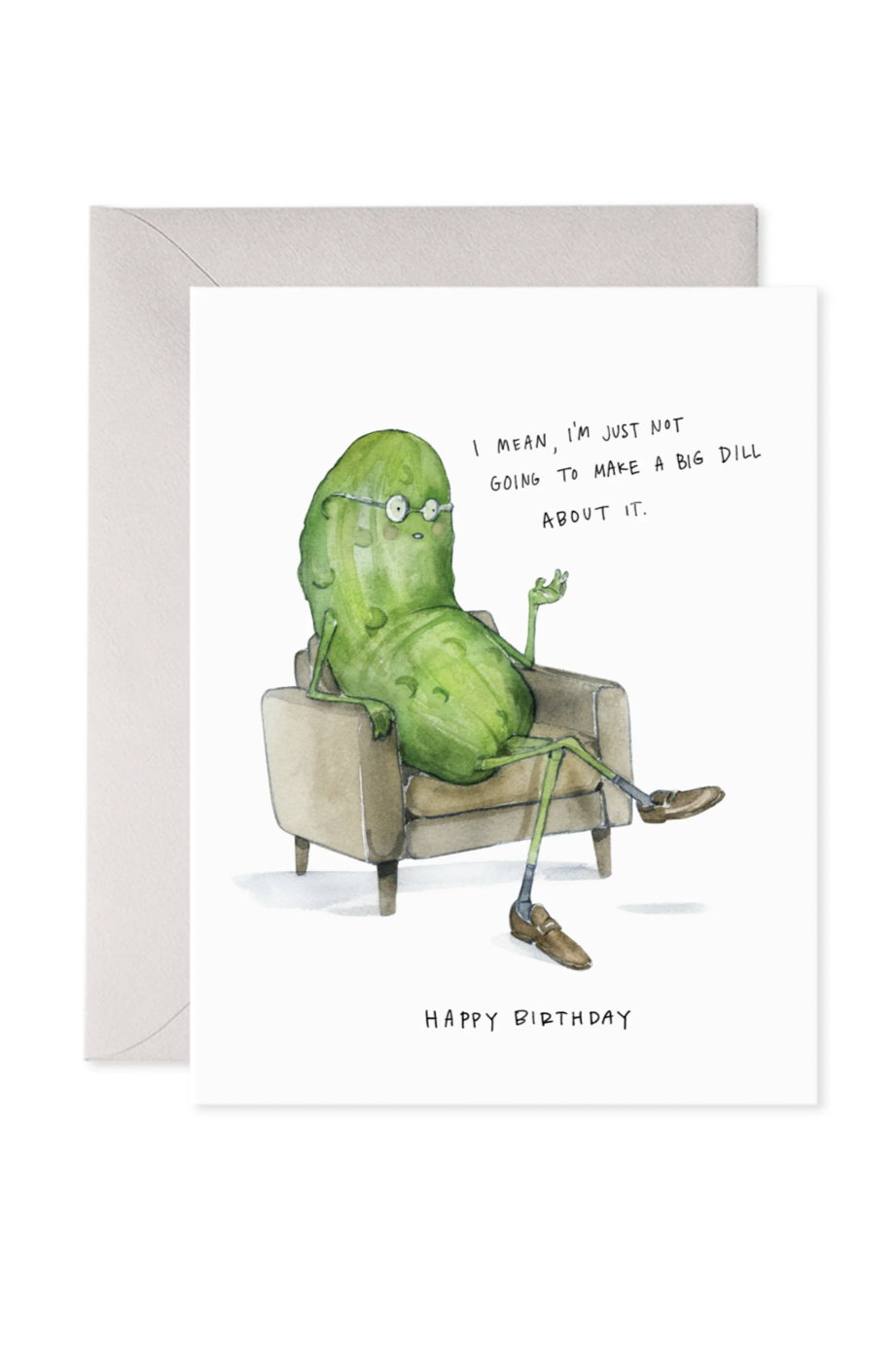 Big Dill Pickle Birthday Greeting Card