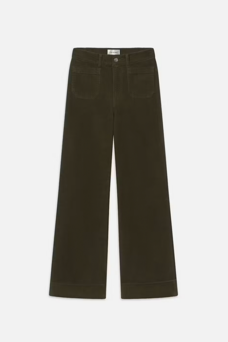 FRAME 70's Cropped Wide Leg Corduroy