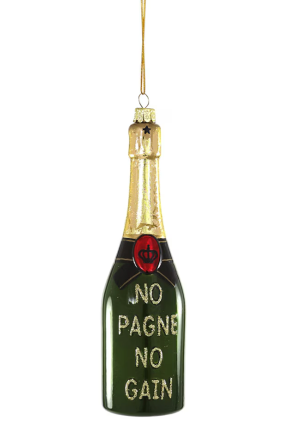 No 'Pagne No Gain Ornament