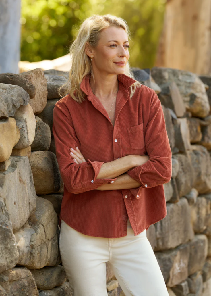 F&E Eileen Corduroy Spice Shirt