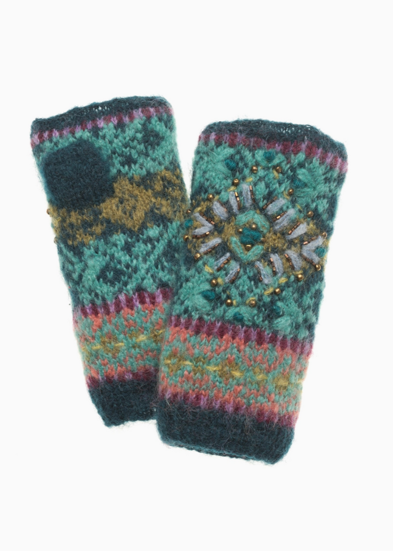 Fairisle Handwarmer Teal