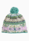 Cozy Fairisle Hat Turquoise