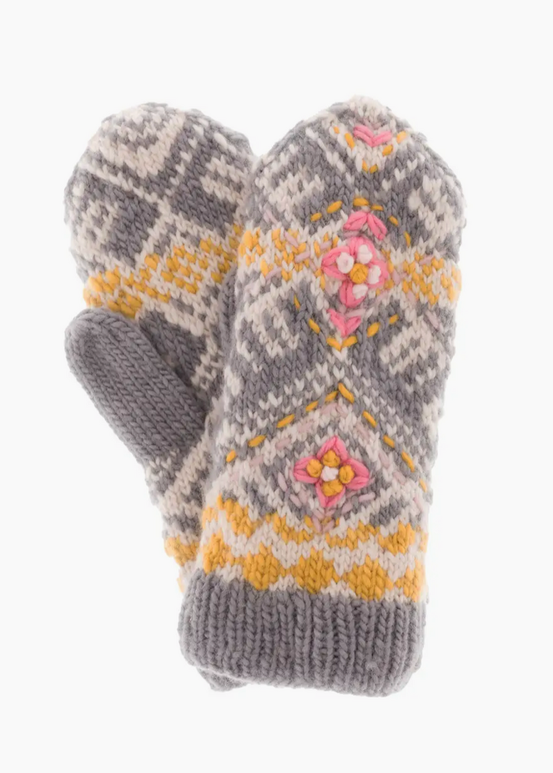 Ingrid Mittens Grey