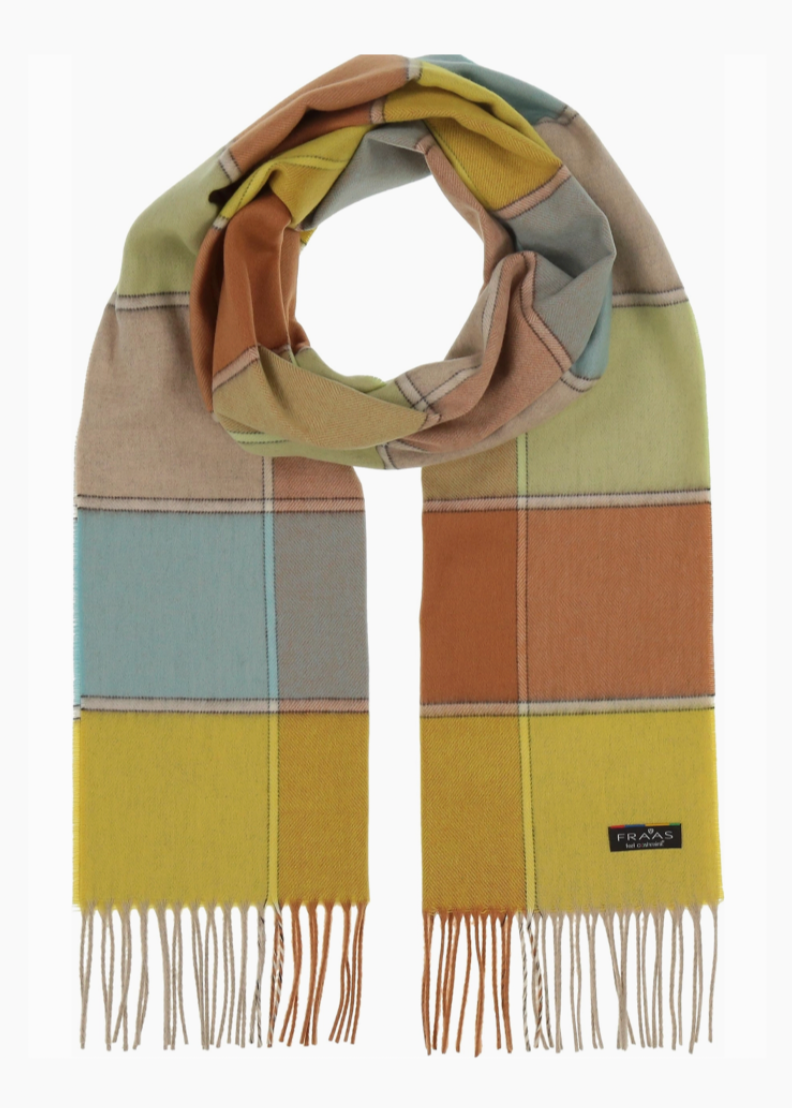 Box Plaid Twill Cashmink Scarf