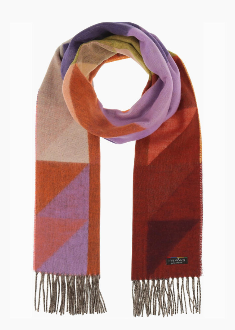 Geometric Colorblock Cashmink Scarf