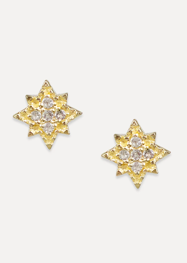 Stella White Topaz Studs