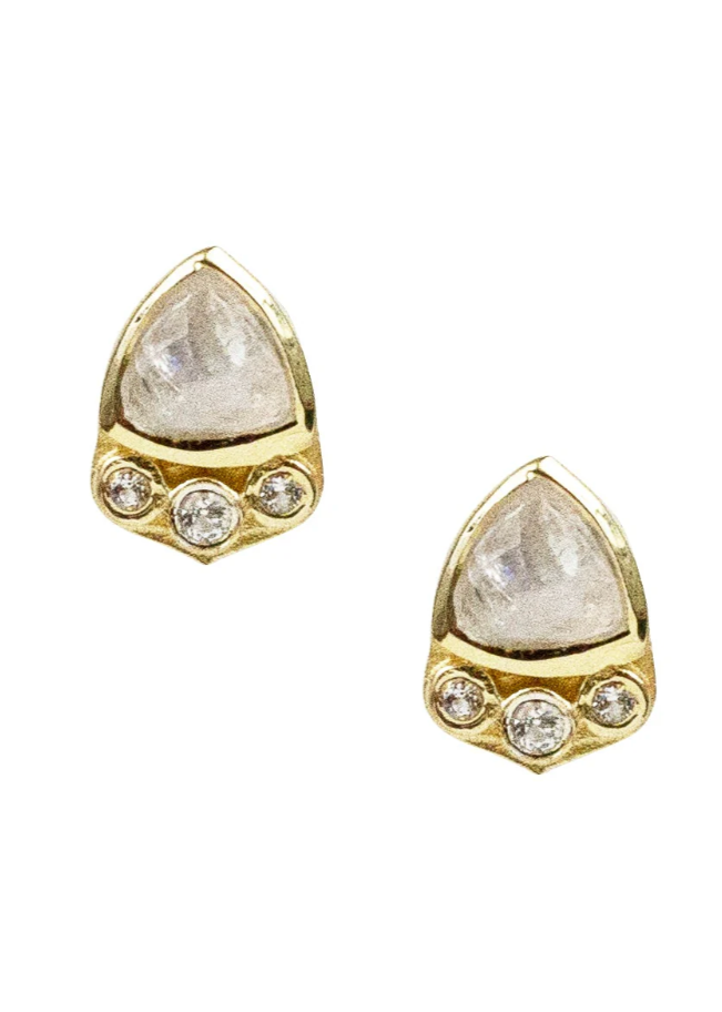 Chloe Moonstone Studs