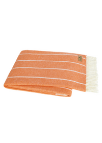 Papaya Fiji Stripe Throw